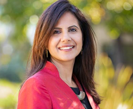 Portrait of Jyoti Mehra, EVP of Human Resources at Gilead Sciences, Inc.