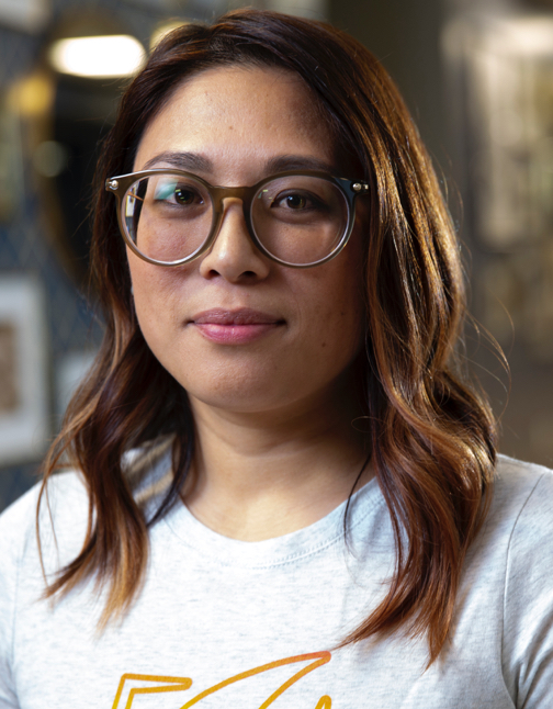 Gilead employee smiling at camera